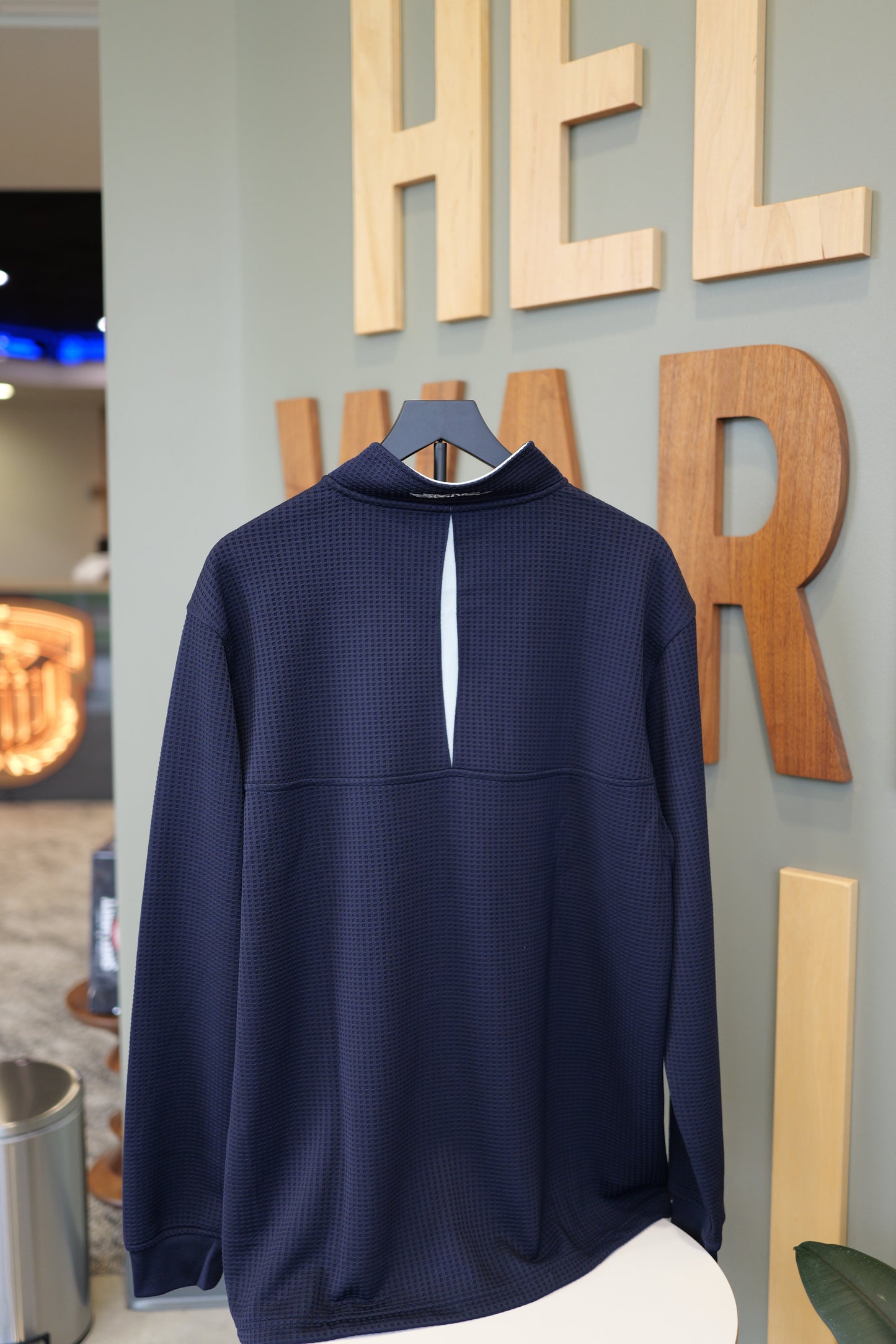1/4 Zip Pullover - Straight Down (Blue)