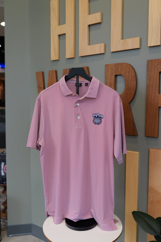 Foot Joy Red Striped Polo