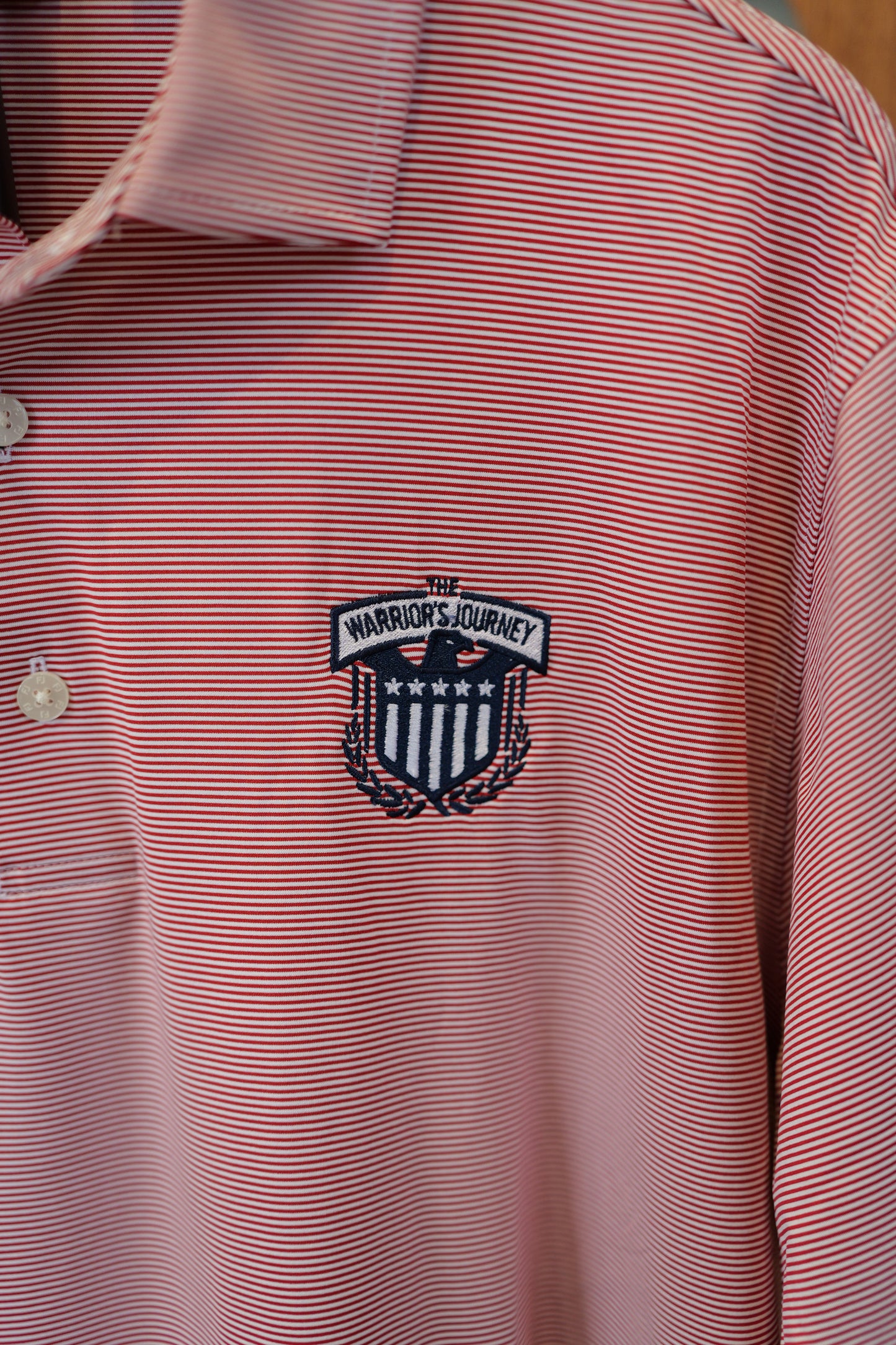 Foot Joy Red Striped Polo