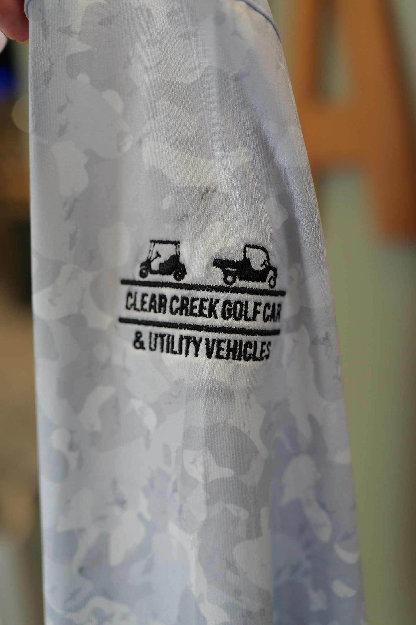 1/4 Zip Pullover - Shark (White Camo)