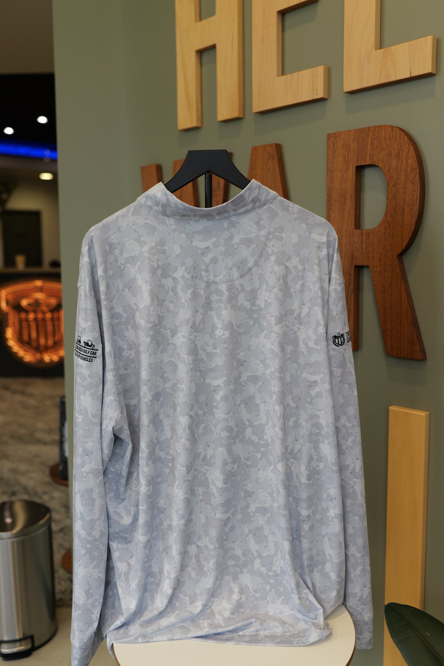 1/4 Zip Pullover - Shark (White Camo)