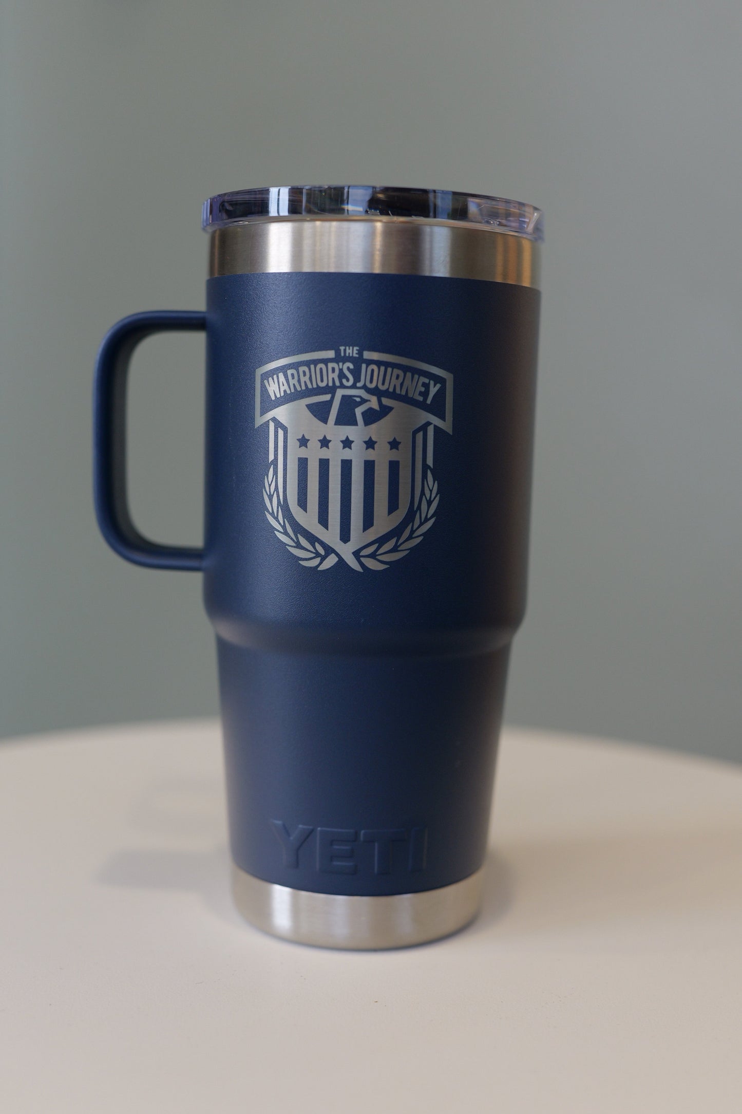The Warrior's Journey Yeti Tumbler w/ Handle - 20oz(Dark Blue)