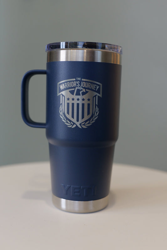 The Warrior's Journey Yeti Tumbler w/ Handle - 20oz(Dark Blue)