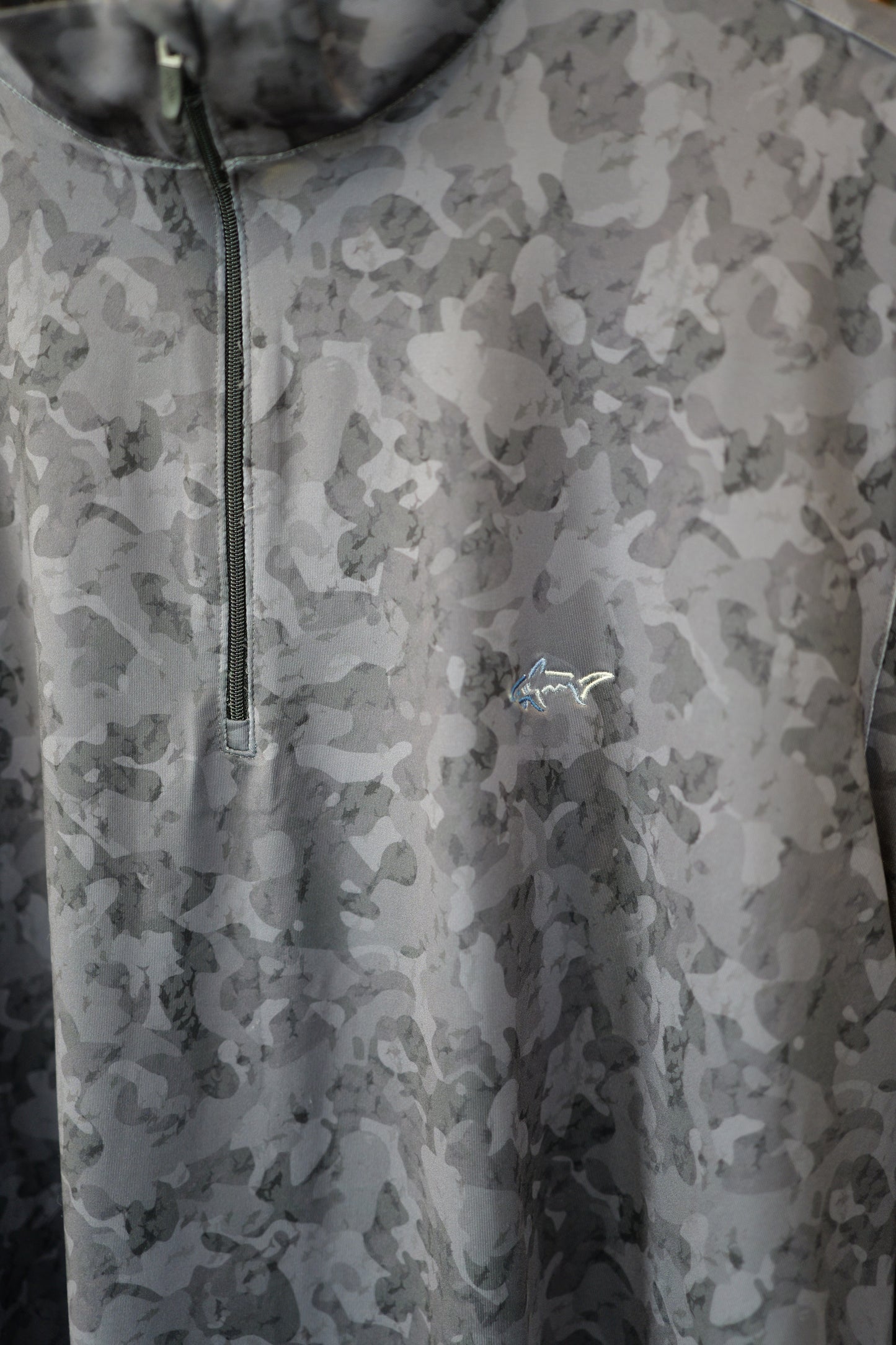 1/4 Zip Pullover - Shark ( Grey Camo)