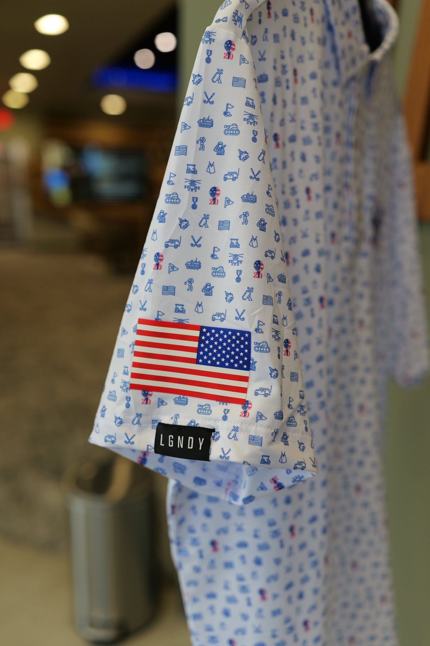 Polo - LGNDY (White w/ Blue)